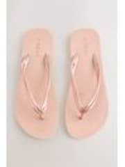 Rose Gold Beach Flip Flops - Image 1 of 1