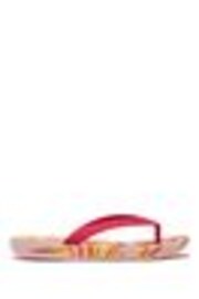 FitFlop Kids Green Iqushion Junior Swirly Ergonomic Flip Flops red - Image 1 of 1
