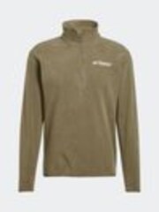 adidas Green Essentials 1/2 Zip Fleece Jacket - Image 1 of 1