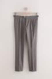 Taupe - Wool Rich Smart Textured Trousers With Side Adjusters - Image 1 of 1