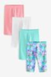 Blue Graffiti/Pink 4 Pack Cropped Leggings (3-16yrs) - Image 1 of 1