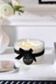 Black/White Mr and Mrs Est 2025 Wedding Pure Linen 3 Wick Scented Candle - Image 1 of 1