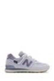 Серый/розовый/белый - Женские кроссовки New Balance 574 - Image 1 of 1
