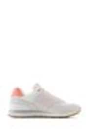 New Balance White/Pink Womens 574 Trainers - Image 1 of 1