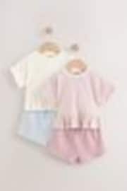 Pink T-Shirt & Short 2 Pack Set (3mths-7yrs) - Image 1 of 1