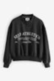 self. Black Crew Neck Sweat Top - Image 1 of 1