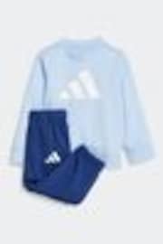 Azul - Conjunto básico de suéter y pantalones de chándal para bebé de adidas - Imagen 1 de 1