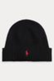 Синий - Polo Ralph Lauren Signature Шерстяная шапочка из пони, головные уборы - Image 1 of 1