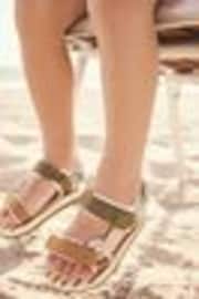 Neutral Standard Fit (F) Touch Fastening Adjustable Strap Tape Trekker Sandals - Image 1 of 1