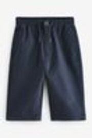 Navy Wide Leg 100% Cotton Chino Trousers with Elasticated Waist (3mths-7yrs) - Image 1 of 1