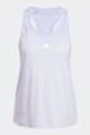 adidas Purple Train Essentials Minimal Branding Racerback Tank Top - Image 1 of 1