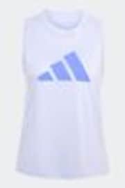 adidas Purple Train Essentials Big Logo Training Vest Top - Image 1 of 1