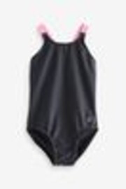 Black Double Strap Swimsuit (3-16yrs) - Image 1 of 1