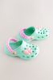 Turquoise Blue Heart Character Clogs - Image 1 of 1