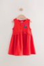 Red Sleeveless Peplum Summer Dress (3mths-8yrs) - Image 1 of 1