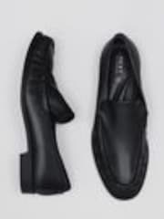 Musta - Forever Comfort ® Premium -nahka, jossa Motionflex Ruched Slim Loaferit - Kuva 1 / 1