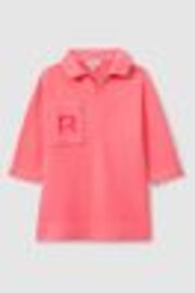 Reiss Bright Pink Natasha 9-13 yrs Open-Collar Jumper Dress - Image 1 of 1