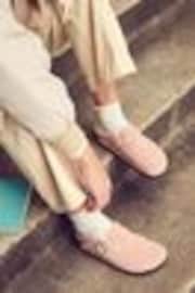 Birkenstock Pink Boston Suede Leather Sandals - Image 1 of 1