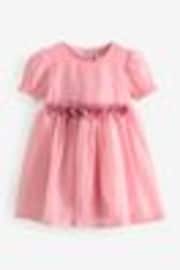 Pink Girl Flower Print Corsage Dress (3mths-8yrs) - Image 1 of 1