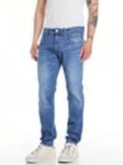 Голубой - Replay Anbass Plus Slim Fit Jeans - Image 1 of 1