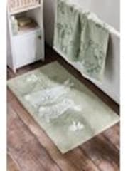 Green Spring Bunny 100% Cotton Bath Mat - Image 1 of 1
