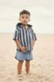 Blue Stripe 100% Cotton Toweling Set (3mths-7yrs) - Image 1 of 1