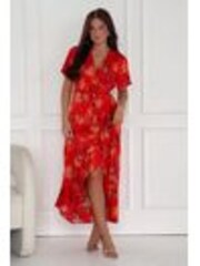 Girl In Mind Orange/Red Farren Wrap Maxi Dress - Image 1 of 1