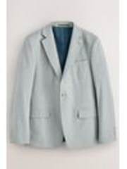 Grey Skinny Fit Striped Suit Jacket - Image 1 of 1