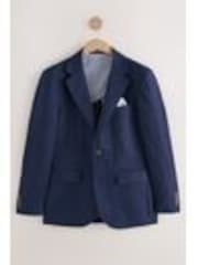Blauw - Slim Fit Linen Suit Jacket - Image 1 of 1