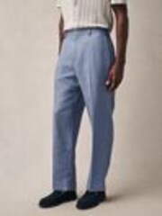Lichtblauw - Slim fit 100% linnen broek - Image 1 of 1