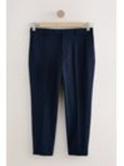 Темно-синий - Slim Fit Seersucker Texture Suit Trousers - Изображение 1 из 1