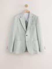 Светло-серый - Slim Fit Seersucker Texture Suit Jacket - Изображение 1 из 1
