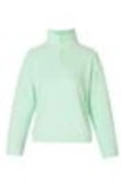 Sweaty Betty Green Mallow Half Zip Pullover Sweat Top - Image 1 of 1