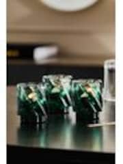Green Ombré Swirl Glass Tea Light Holders - Image 1 of 1