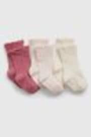 Volantes rosas - Pack de 3 pares de calcetines deportivos para recién nacidos Favoritos de Gap (recién nacido - 24 meses) - Imagen 1 de 1