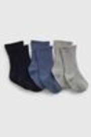 Azul - Pack de 3 pares de calcetines deportivos para recién nacidos Favoritos de Gap (recién nacido - 24 meses) - Imagen 1 de 1