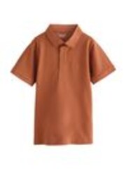 Rust Brown Short Sleeve Polo Shirt (3-16yrs) - Image 1 of 1