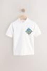 White/Green Short Sleeve Rash Vest (1.5-16yrs) - Image 1 of 1