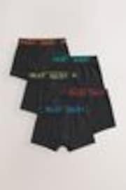 Black with colour waistband Trunks 5 Pack (1.5-16yrs) - Image 1 of 1