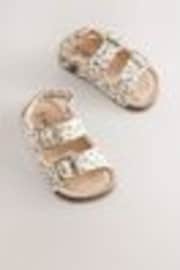 Animal Print Wide Fit (G) Corkbed Double Two Strap Sandals - Image 1 of 1