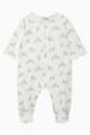 Trotters London Newborn Giraffe White All-in-One - Imagen 1 de 1