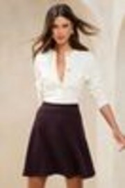 Lipsy Plum Skater Skirt - Image 1 of 1