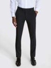 MOSS Charcoal Grey Slim Fit Stretch Trousers - Image 1 of 1