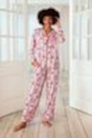 Chelsea Peers Pink Trouser Pyjamas Cake Print Long Pyjamas Set - Image 1 of 1