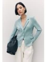 VERO MODA Blue Fitted Blazer - Image 1 of 1
