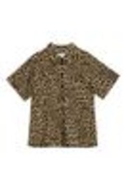 Albaray Animal Twill Short Sleeve Brown Shirt - Image 1 of 1