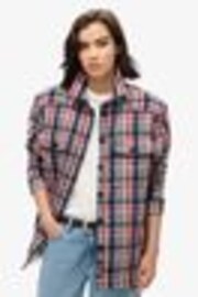 Superdry Red Borg Check Overshirt - Image 1 of 1