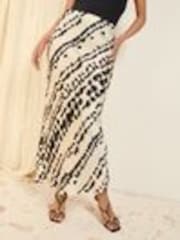 Friends Like These Cream Spot Ombre Satin Maxi Skirt - Image 1 of 1