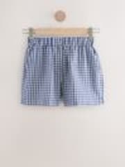 Blue Pull On Gingham Shorts - Image 1 of 1