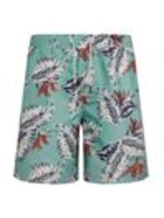 Weird Fish Blue Belukha Printed Swim Shorts - Image 1 of 1